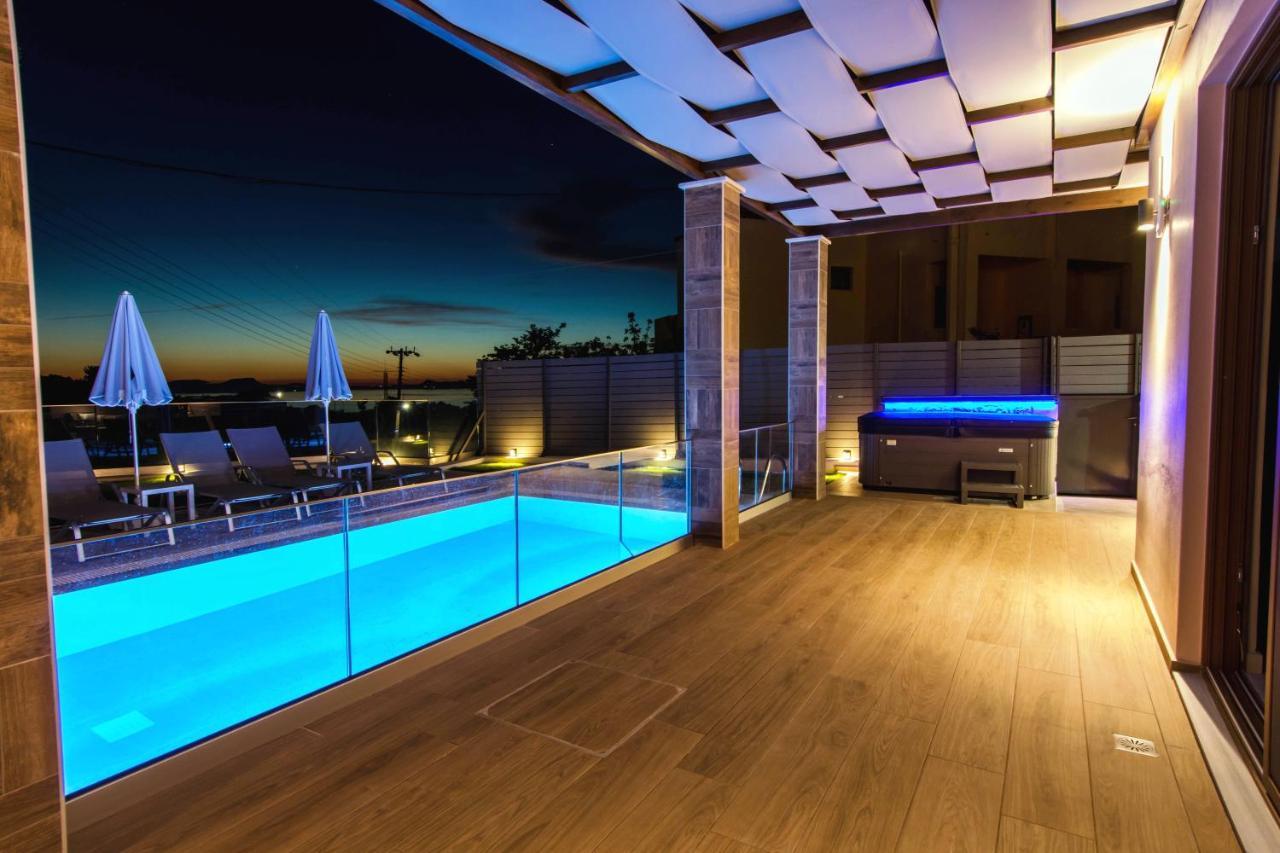 Villa Anthi, A Modern Villa With Salted Water Pool,Hot Tub & Bbq! Rethymno  Exterior photo