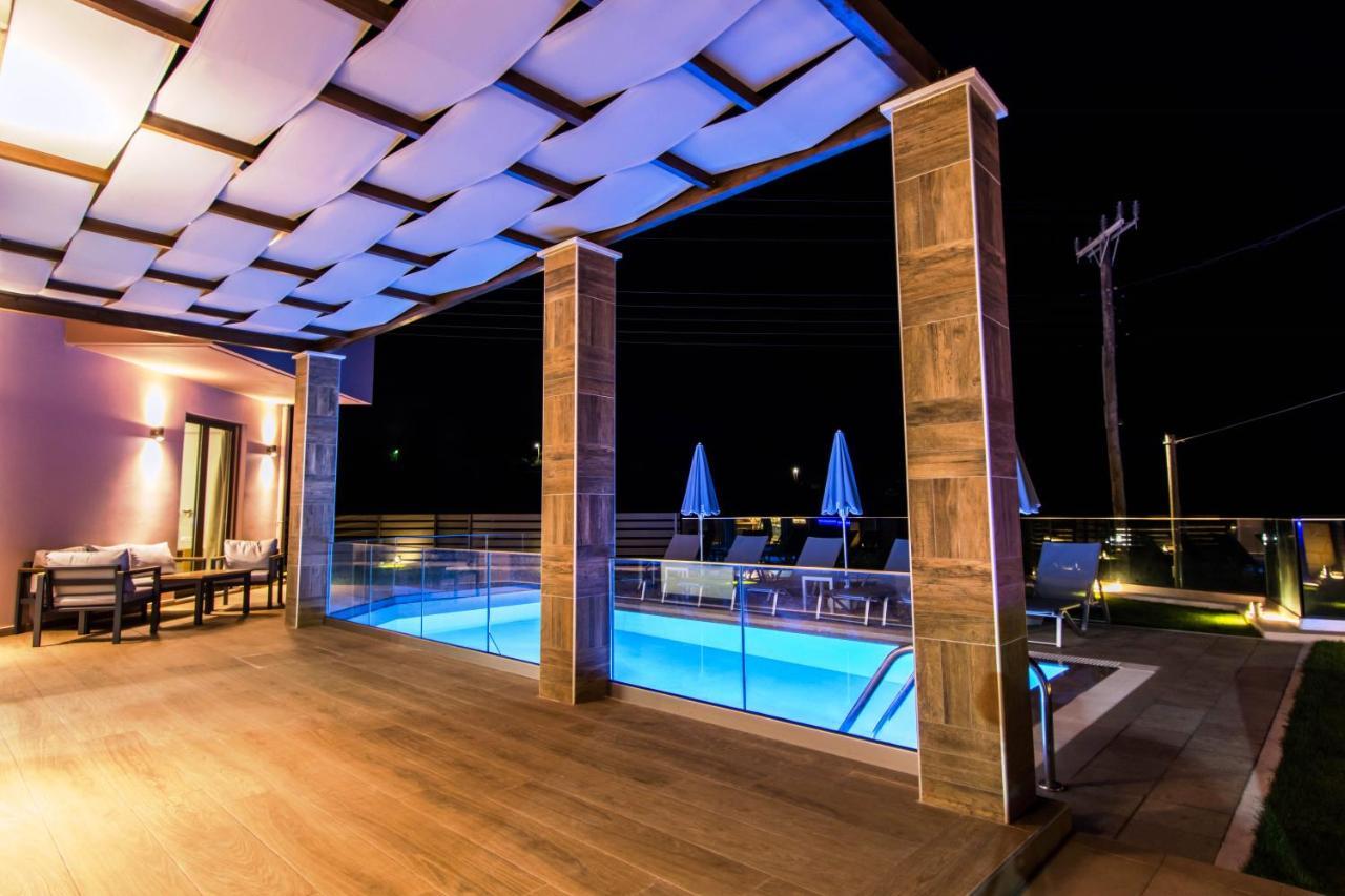 Villa Anthi, A Modern Villa With Salted Water Pool,Hot Tub & Bbq! Rethymno  Exterior photo